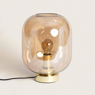 Lampe ambrée en verre H32