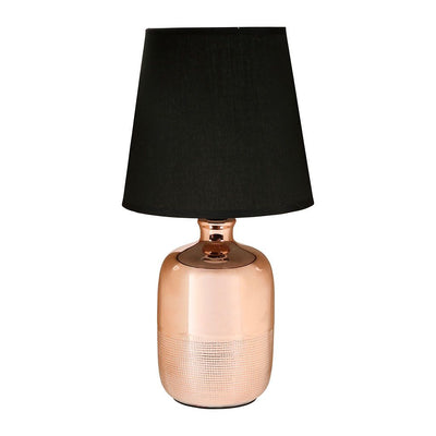 Lampe cuivre bouteille céramique H35