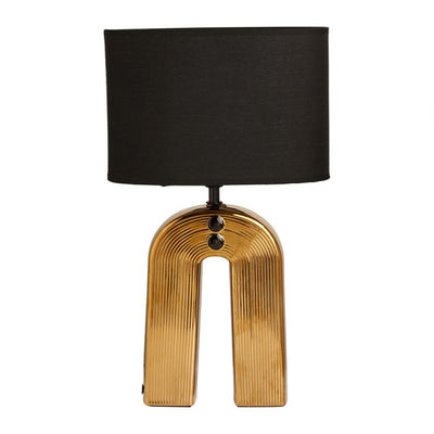 Lampe en céramique ARC doré H45