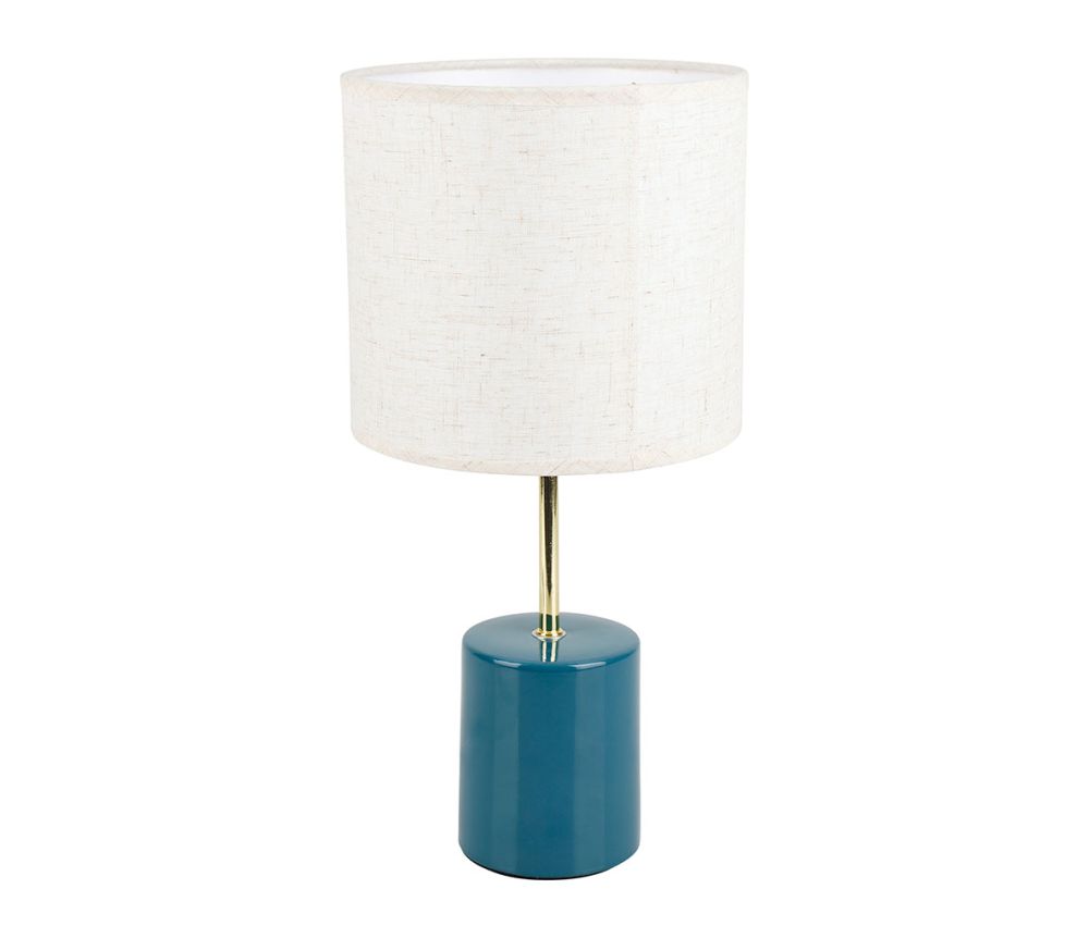 Lampe en céramique bleue H37