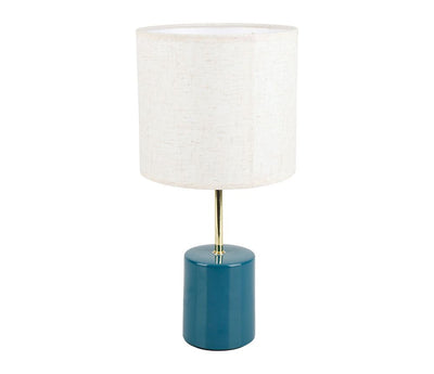 Lampe en céramique bleue H37
