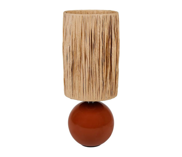 Lampe en céramique terracotta H27