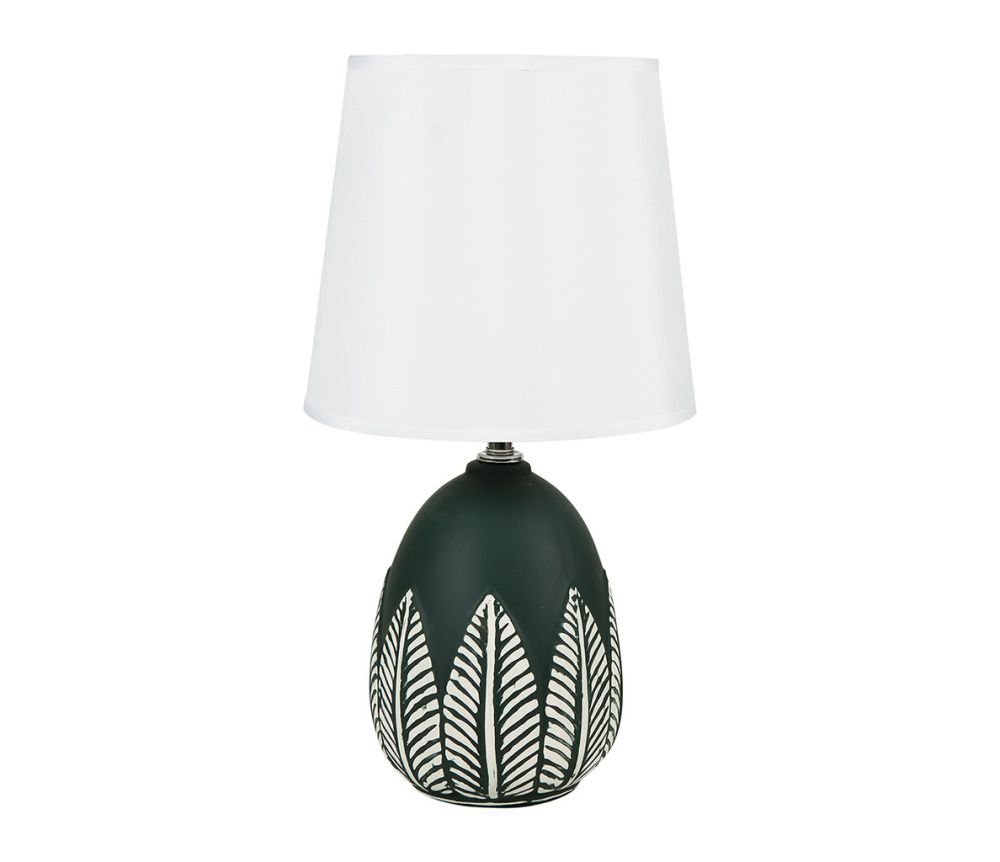 Lampe céramique vert cèdre H38