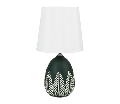 Lampe céramique vert cèdre H38