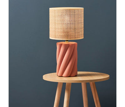 Lampe céramique saumon H44
