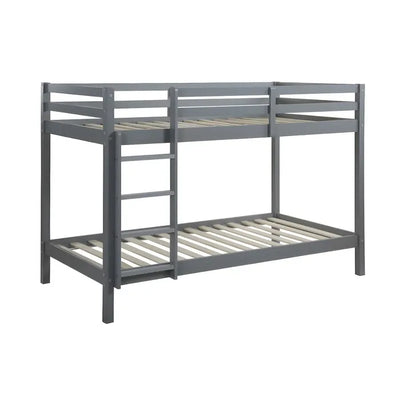 Lits superposés 2 x 90 x 190cm Pin Massif Gris