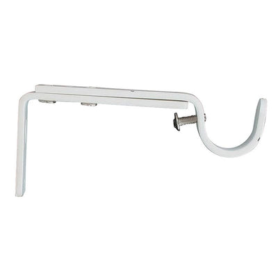 Lot de 2 supports gouttière ( L110 - L150 / D20 mm) blanc