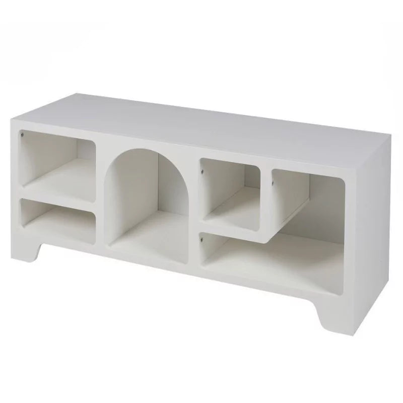 Meuble tv en bois blanc 120x40