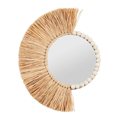 Miroir en raphia D42