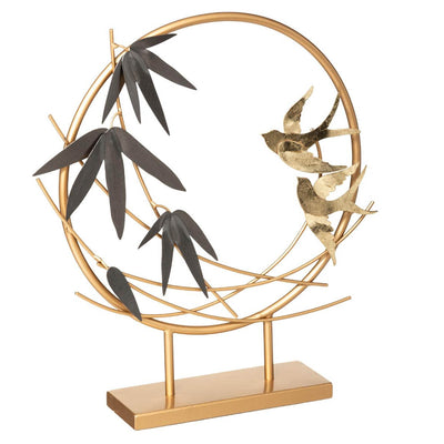 Déco métal oiseau H36