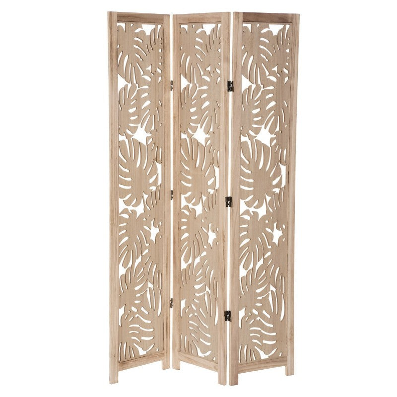 Paravent en bois feuille H165
