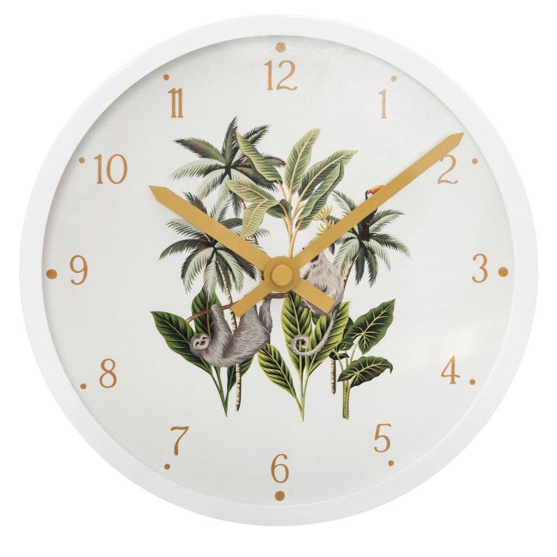 Horloge exotique D22 blanche