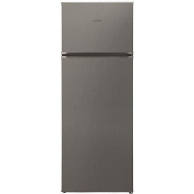 Marque aléatoire - Réfrigérateur congélateur haut - Froid Statique - L 54 cm x H 144 cm - Inox