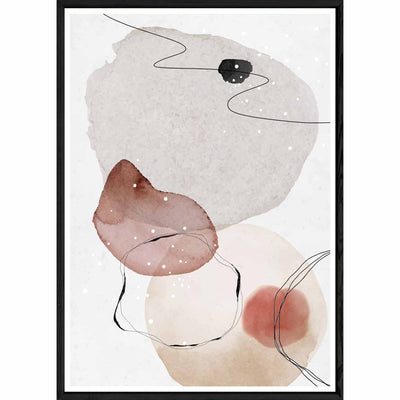 Tableau design avec cadre noir – Taille 32x42