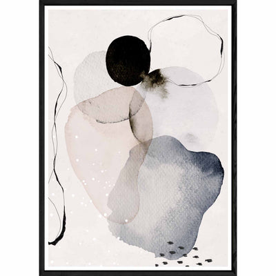 Tableau design avec cadre noir – Taille 32x42