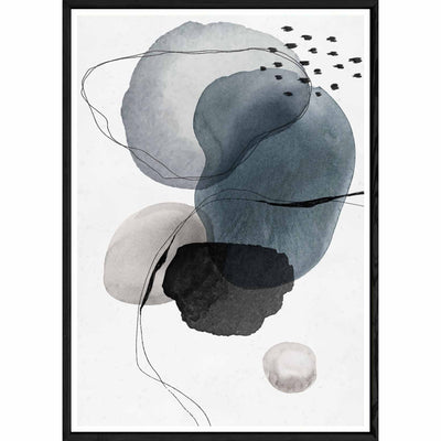 Tableau design avec cadre noir – Taille 32x42