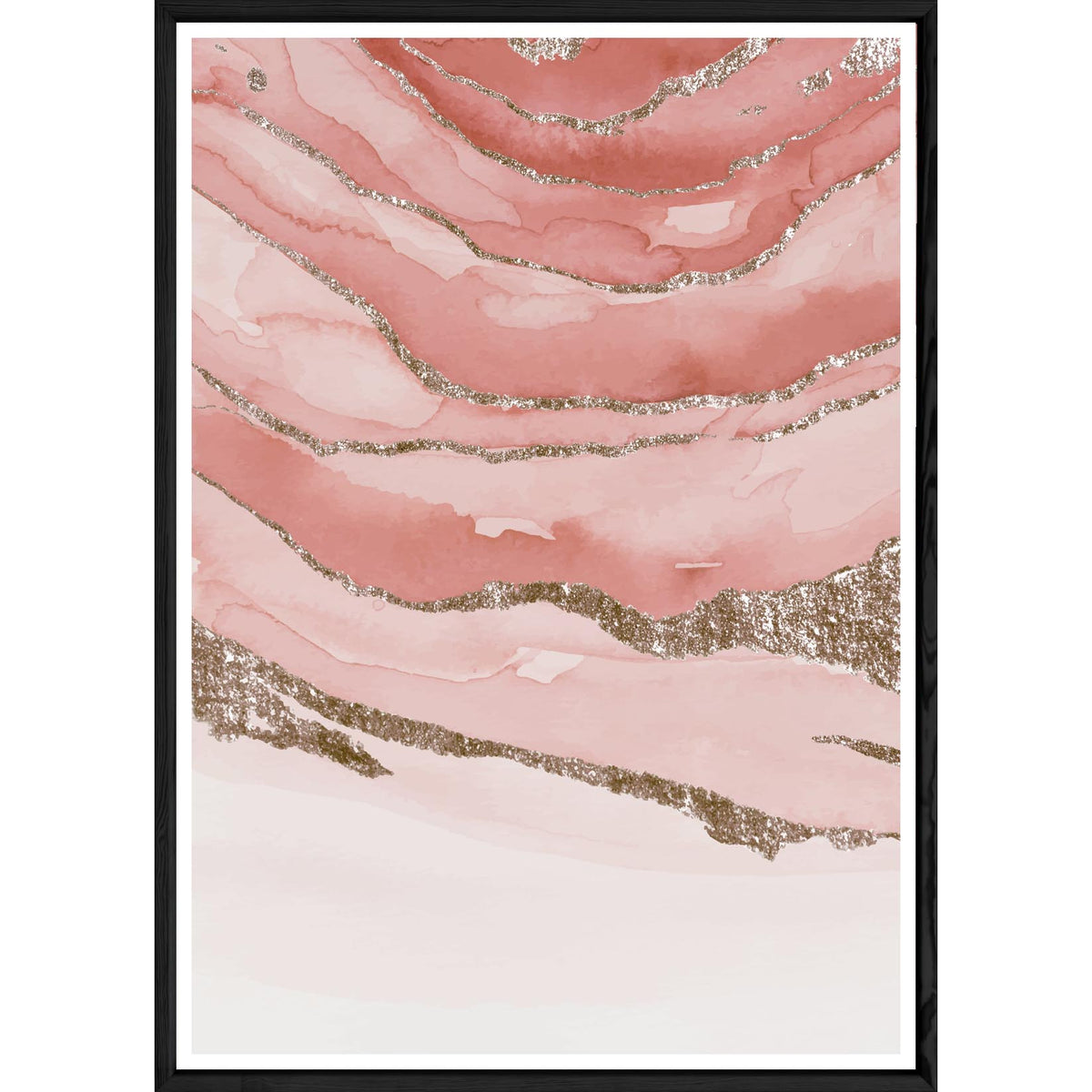 Cuadro abstracto con marco negro POP – Tamaño 32x42