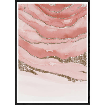 Tableau Abstrait avec cadre noir POP – Taille 32x42