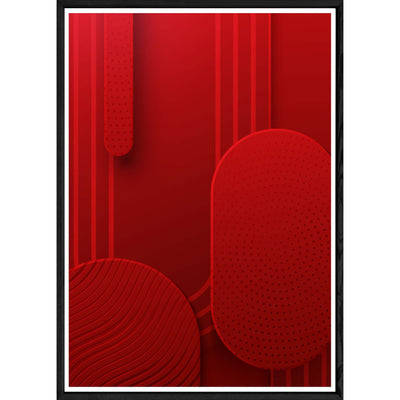 Tableau Art déco avec cadre noir – Taille 23x32