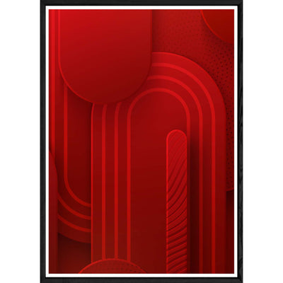 Tableau Art déco avec cadre noir – Taille 32x42