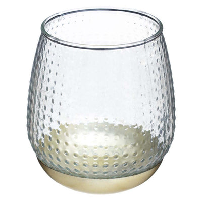 Photophores en verre et doré H11