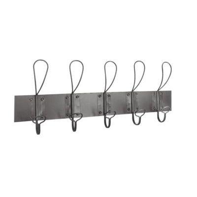 Patère en Métal 5 Crochets Gris L65