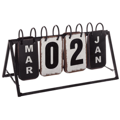 Calendrier Vintage en Métal 27cm