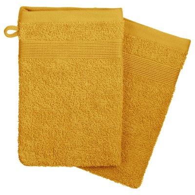 Lot de 2 Gants de Toilette Ocre