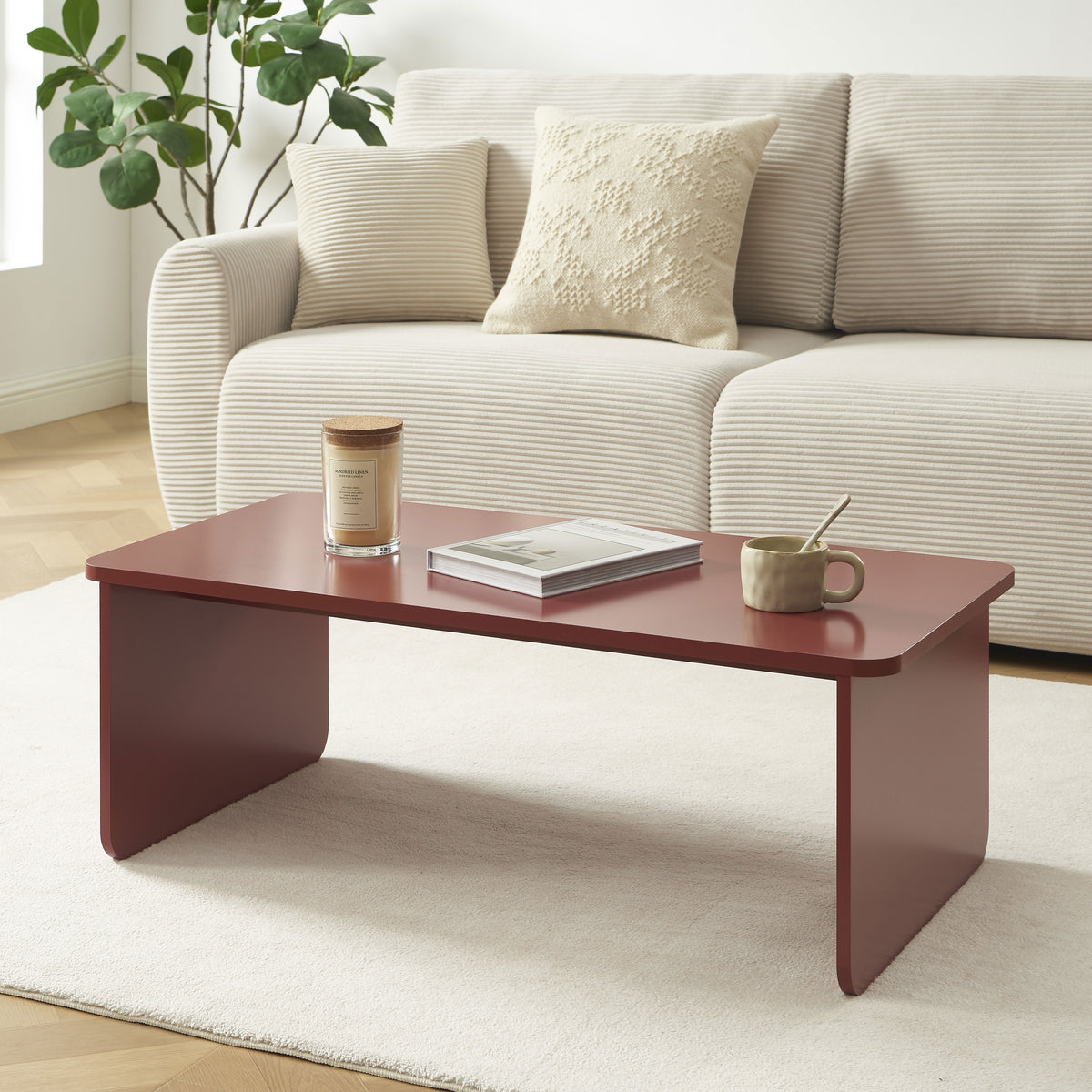 Table basse bordeaux H35