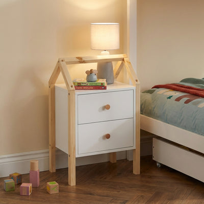 Table de chevet enfant blanc
