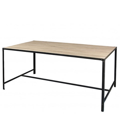 Table à manger bois et métal 150x80
