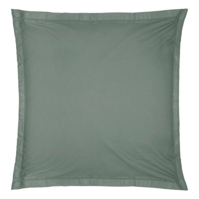 Taie d'oreiller vert d'eau 63x63