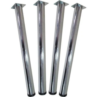 Lot de 4 pieds de table hauteur 700 mm diamètre 60 mm