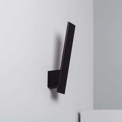 Applique murale en aluminium noire H40
