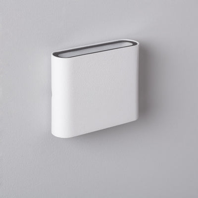Applique Murale blanche en Aluminium LED double éclairage intérieur/extérieur