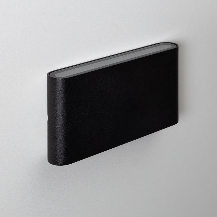 Applique Murale noire en Aluminium LED double éclairage intérieur/extérieur