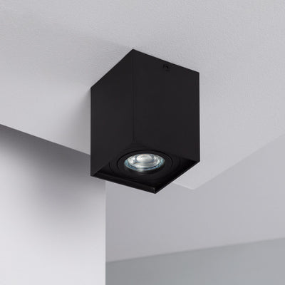 Plafonnier en aluminium orientable H11 noir