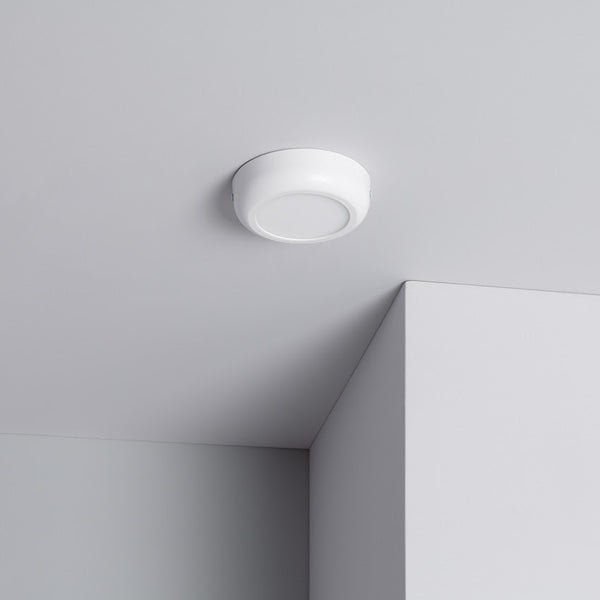 Plafonnier en métal blanc LED 12x12 6W