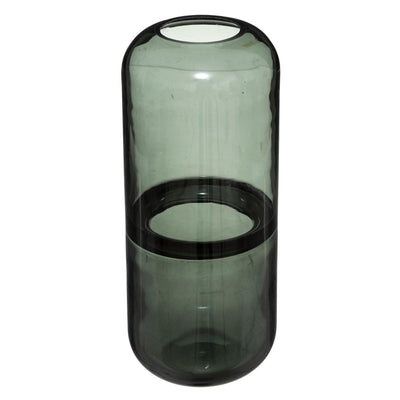 Vase bouteille vert kaki H25