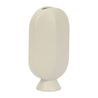 Vase art déco en grès beige H18